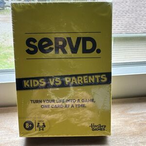 Hasbro SERVD Kids vs Parents Card Game New